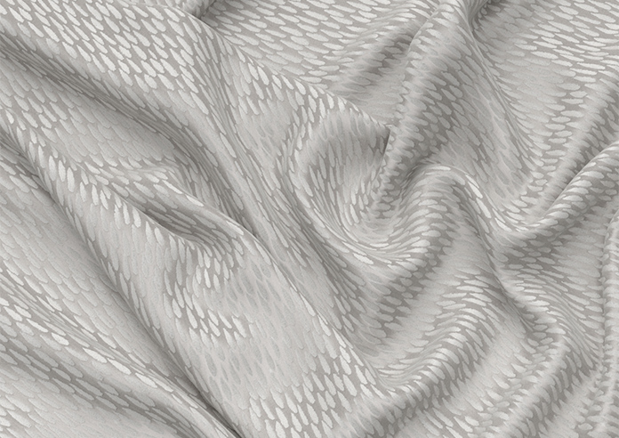 Dew Drop, Metallic Silver - Motorised Roman Blind - Image 4